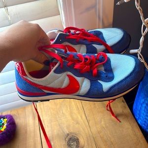 Red and Blue Vintage Nike Sneaks
